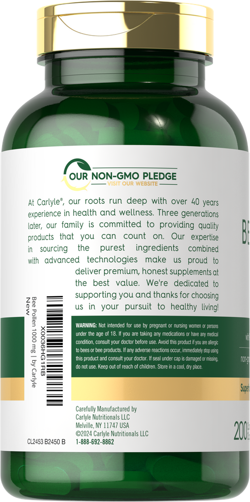 Polline d'Api 1000mg per porzione | 200 Compresse