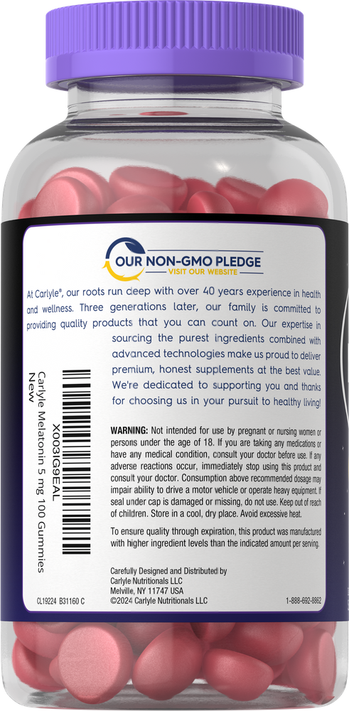 Melatonin 5mg pro Portion | 100 Gummies