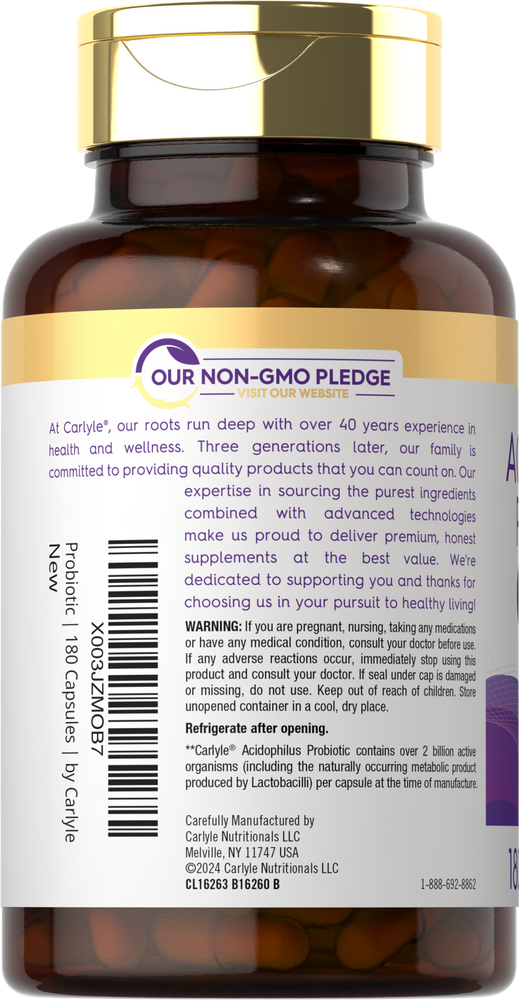 Probiotic 2 Billion CFU | 180 Capsules