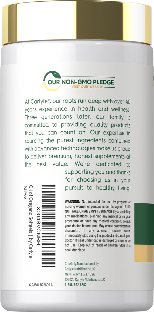 Oil of Oregano with Black Seed Oil | 8000mg