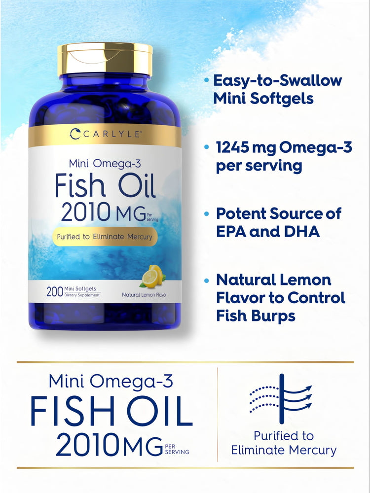 Omega-3 2010mg por porción | 200 Cápsulas Blandas