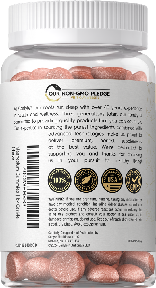 Magnesium Citrate 960mg per serving | 60 Gummies