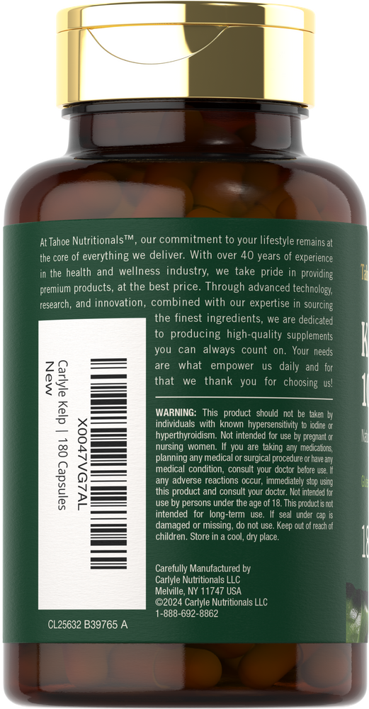 Kelp Supplement | 180 Capsules