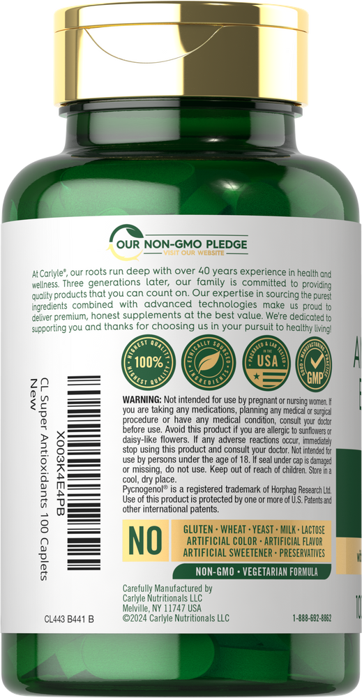 Super Antioxidants | 100 Caplets