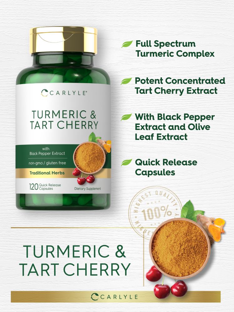 Turmeric & Tart Cherry | 120 Capsules