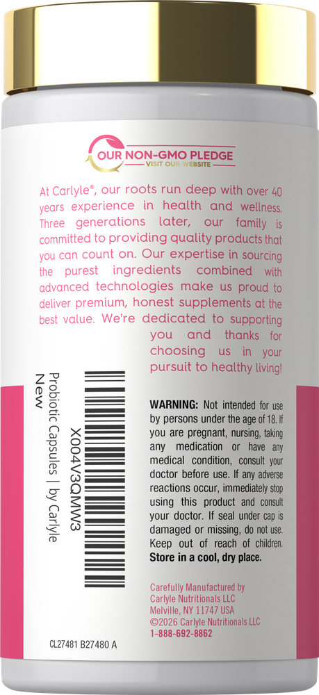 Probiotique Urinaire et Vaginal pour Femmes | 60 Capsules