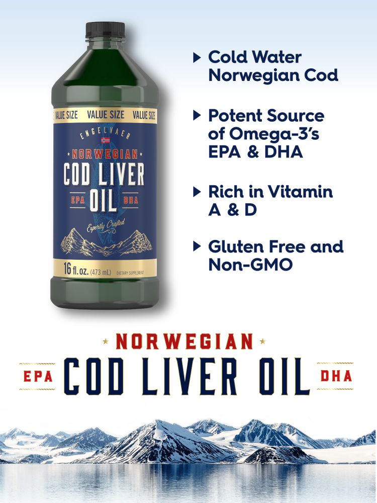 Cod Liver Oil Norwegian | 48oz Liquid