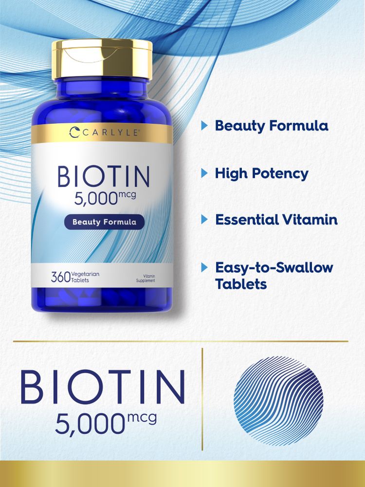 Biotin 5000mcg | 360 Tablets