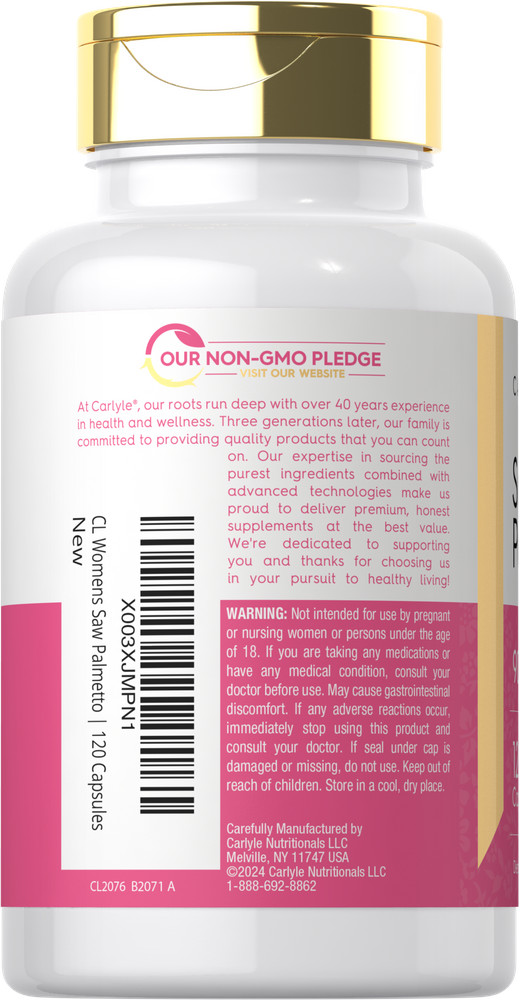 Saw Palmetto 900mg per serving | 120 Capsules