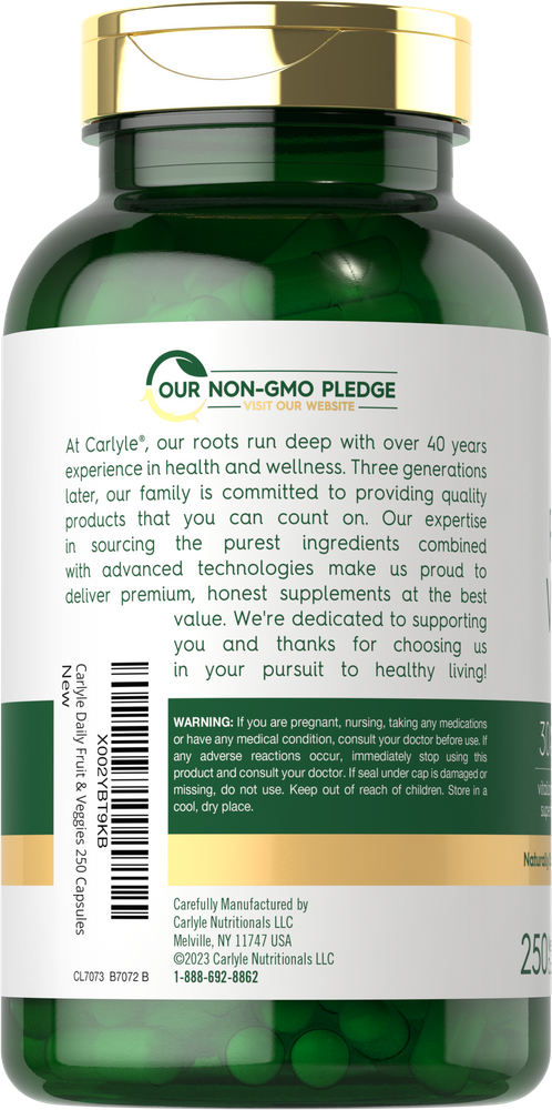 Fruits & Veggies | 250 Capsules