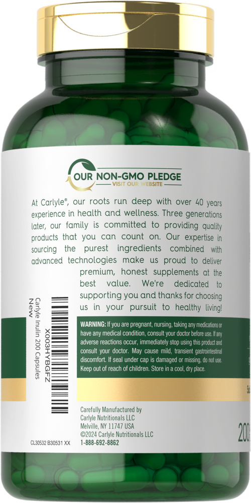 Inulin | 200 Capsules