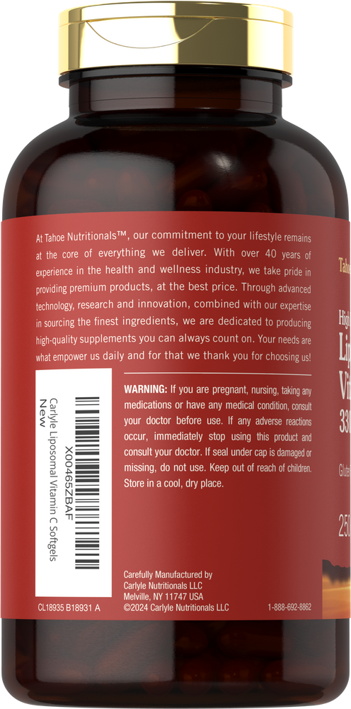 Complesso di Vitamina C Liposomiale 3300mg | 250 Softgel