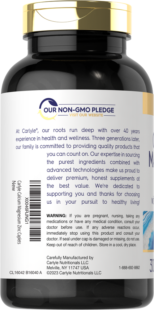 Kalzium Magnesium Zink mit Vitamin D3 und Boron | 300 Tabletten