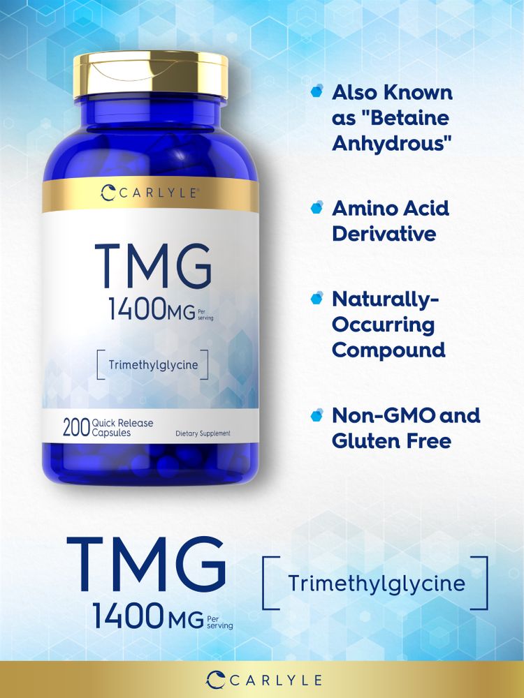 TMG 1400mg par portion | 200 capsules