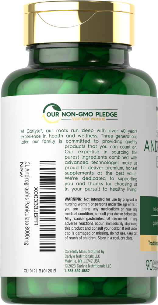 Andrographis Paniculata 8000mg | 90 Capsules