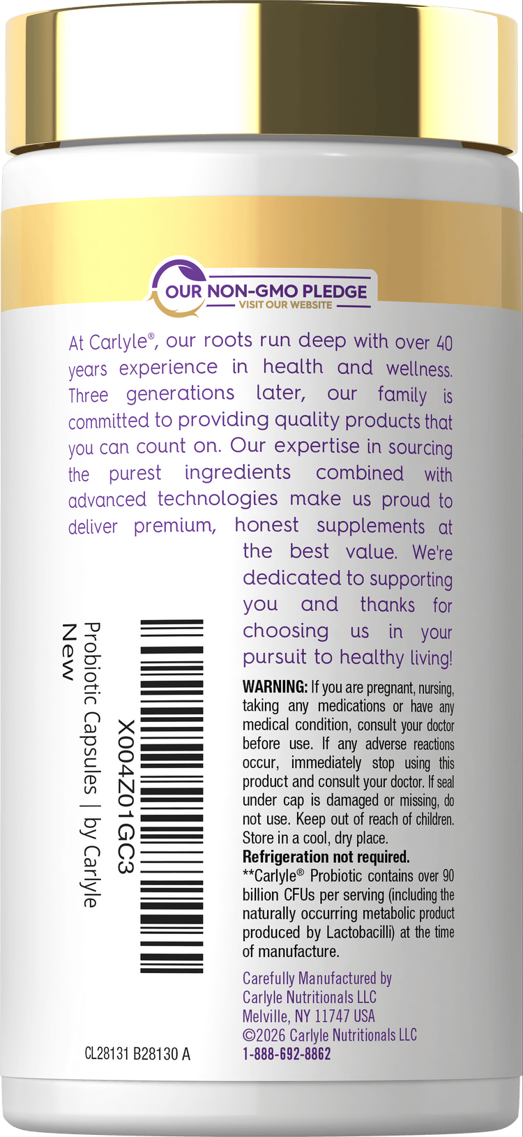 Probiotics 90 Billion CFU | 120 Capsules