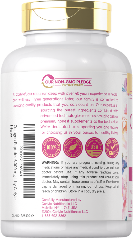 Collagen Peptides with Vitamin C | 120 Caplets