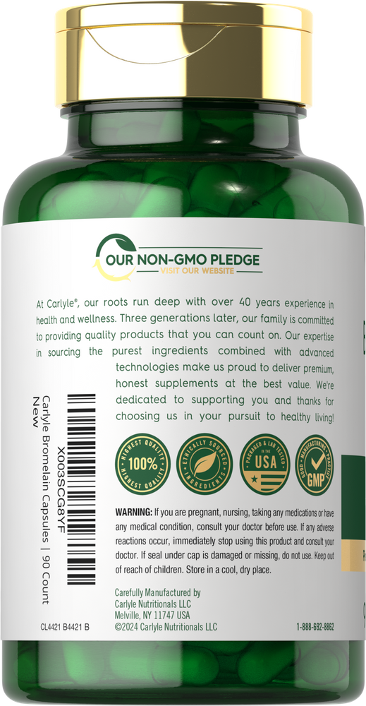 Bromelain 1700 mg per serving | 90 Capsules