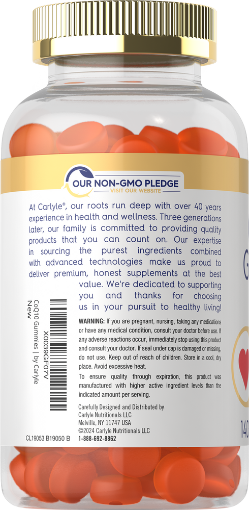Co Q10 200mg per serving | 140 Gummies
