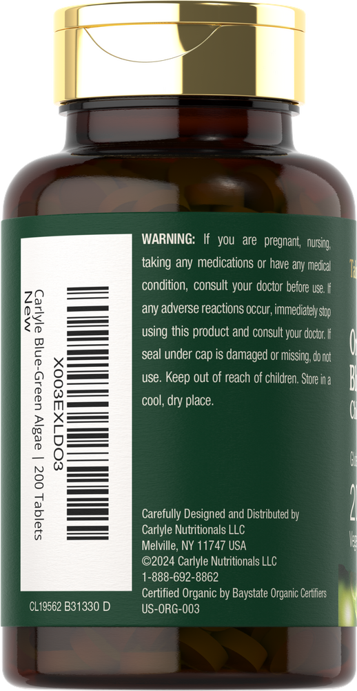 Blue Green Algae 500mg | 200 Capsules