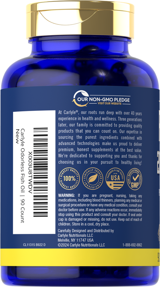 Fish Oil 2000mg per serving | 90 Softgels