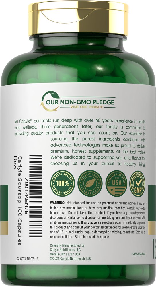 Guanábana | 160 Cápsulas