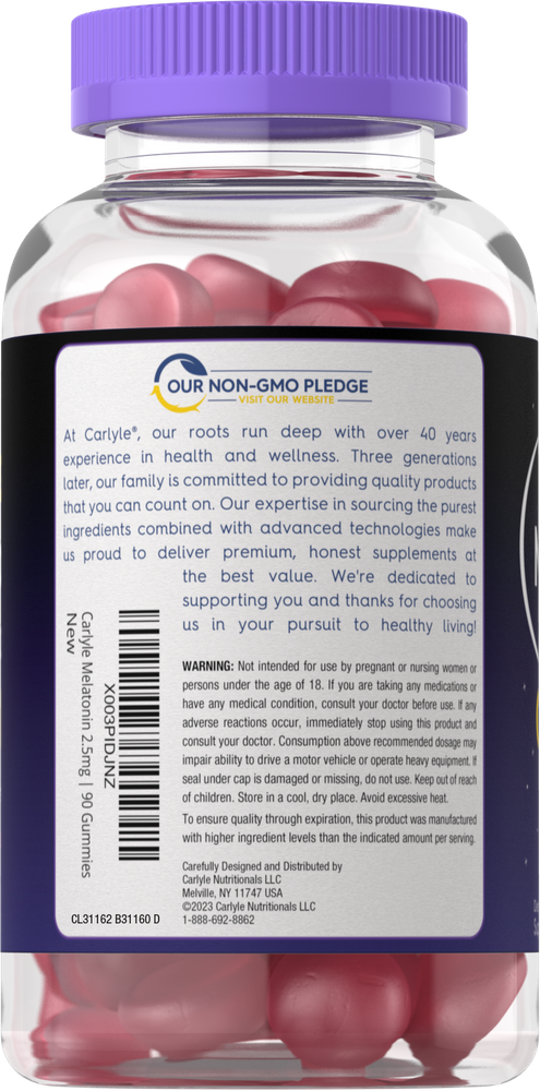 Mélatonine 2,5 mg | 90 Gummies