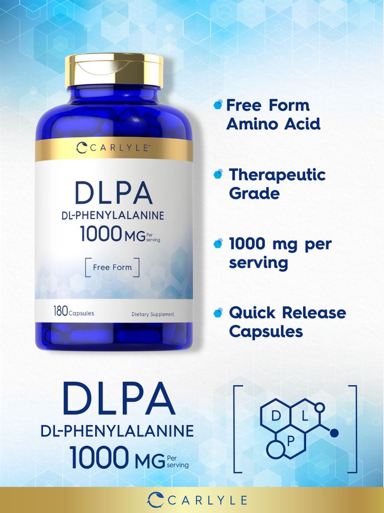 DL-Phenylalanine 1000mg per serving | 180 Capsules