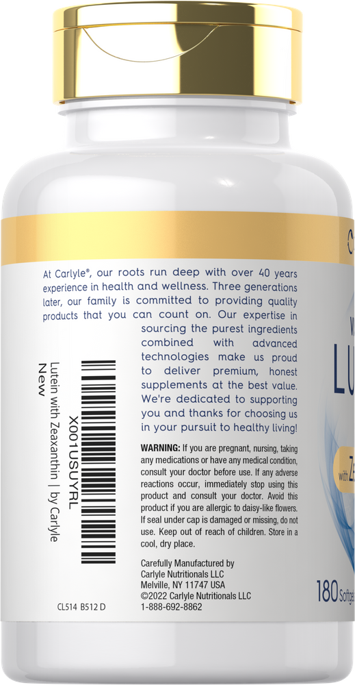 Lutein & Zeaxanthin | 180 Softgels