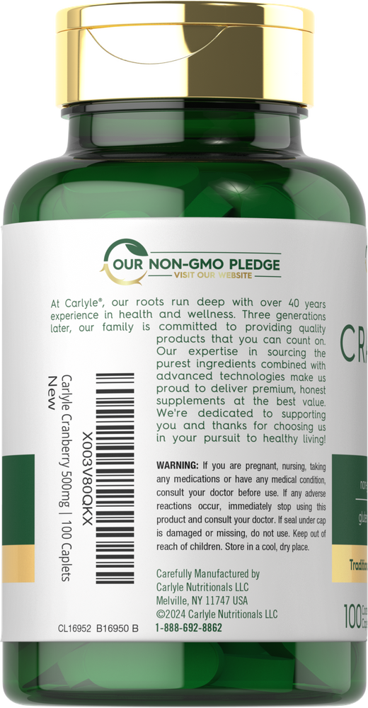 Cranberry 500mg | 100 Comprimidos