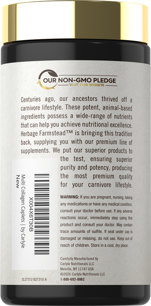 Peptídeos de Colágeno Multi 6000mg | 120 Comprimidos