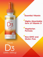 Load image into Gallery viewer, Vitamin D-3 2000IU | 2oz Liquid
