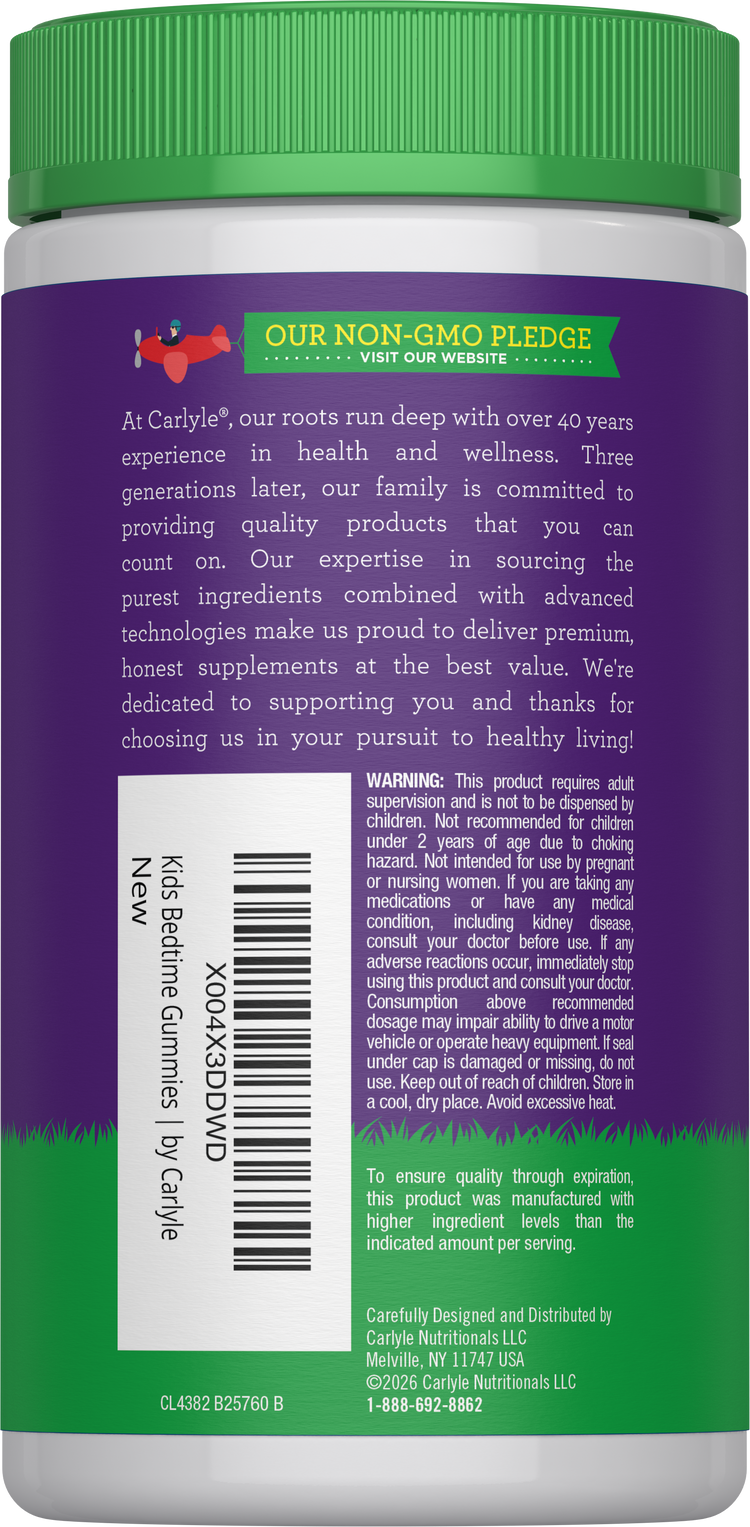 Gomitas de Melatonina y Magnesio para Niños | 60 unidades