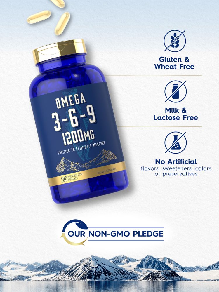 Omega 3-6-9 1200mg | 180 Softgels