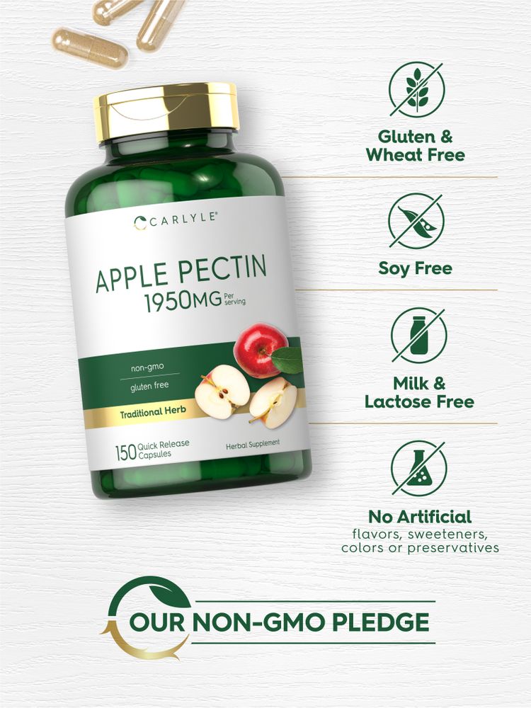 Pectina de Manzana 1950mg por porción | 150 Cápsulas