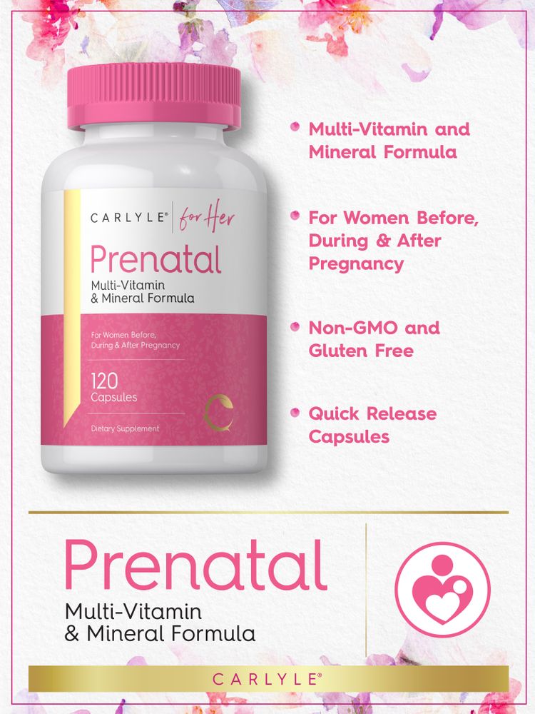 Vitamine e Minerali Prenatali | 120 Capsule