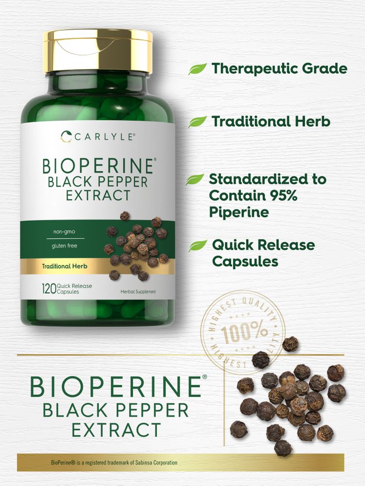 Bioperine 10mg | 120 Cápsulas