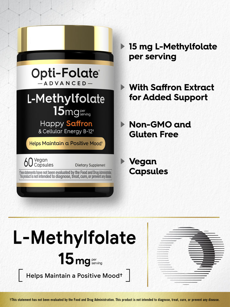 L Methylfolate 15mg | 60 Capsules