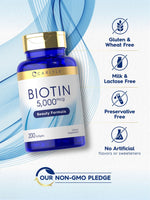 Load image into Gallery viewer, Biotin 5,000mcg | 200 Softgels
