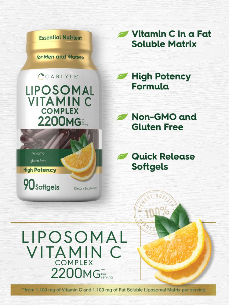 Liposomal Vitamin C 2200mg per serving | 90 Softgels