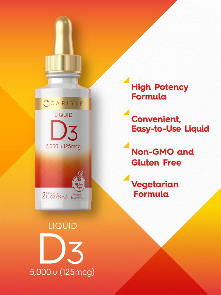 Vitamine D-3 5000UI | 2oz Liquide