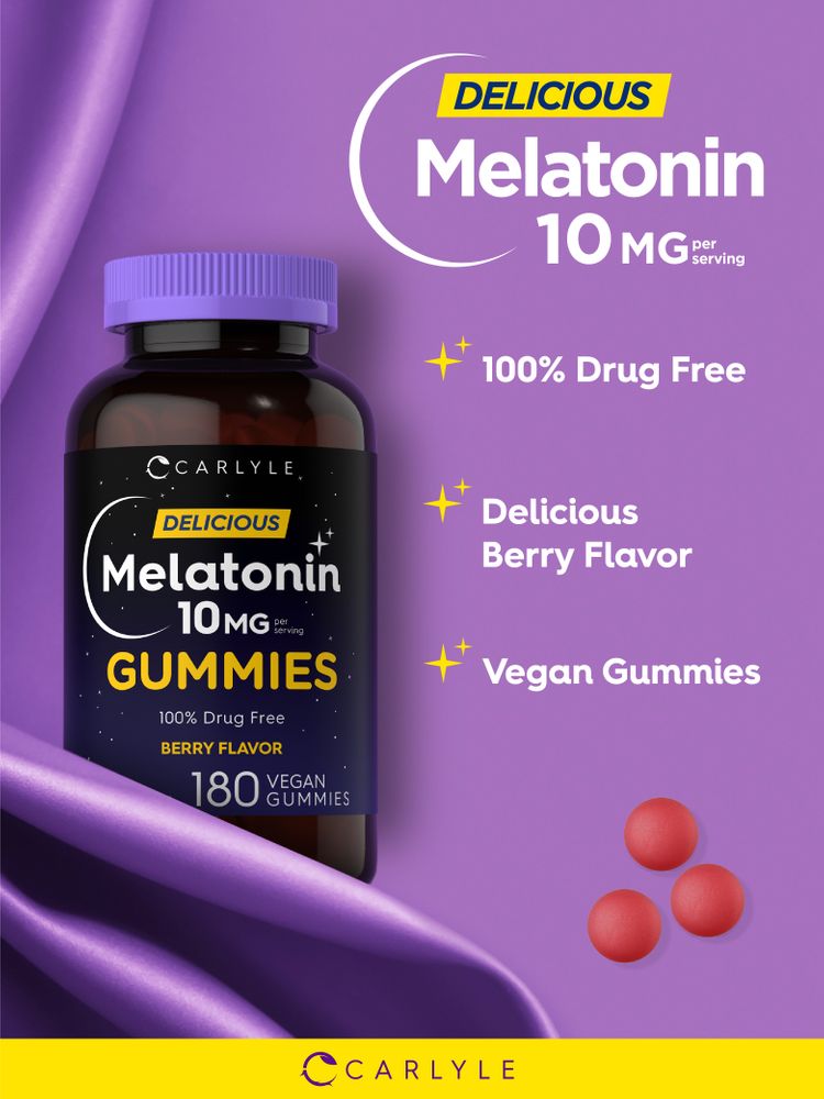 Melatonin 10mg per serving | 180 Gummies