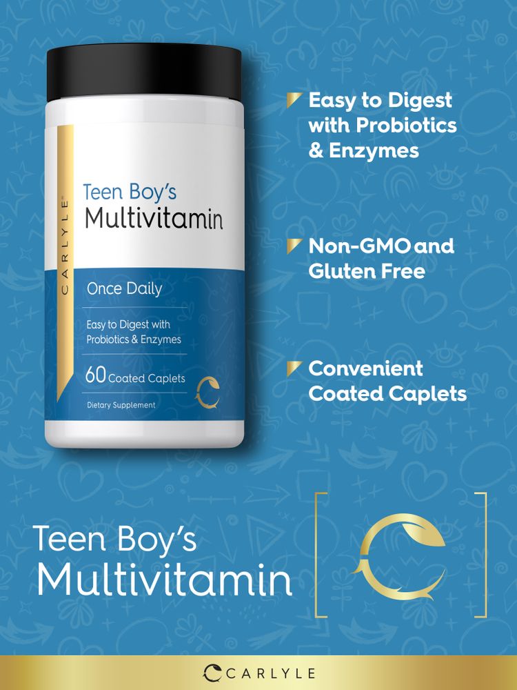 Teen Multivitamin for Boys | 60 Caplets