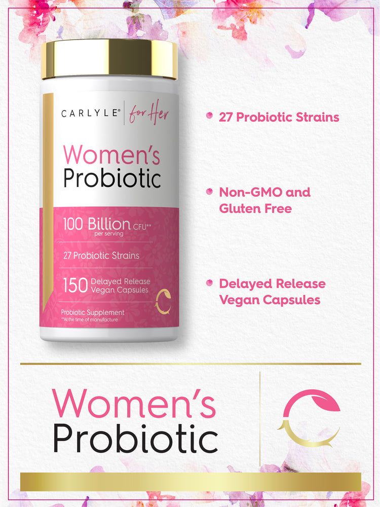 Women's Probiotic and Prebiotic Supplement | 100 Billion CFU