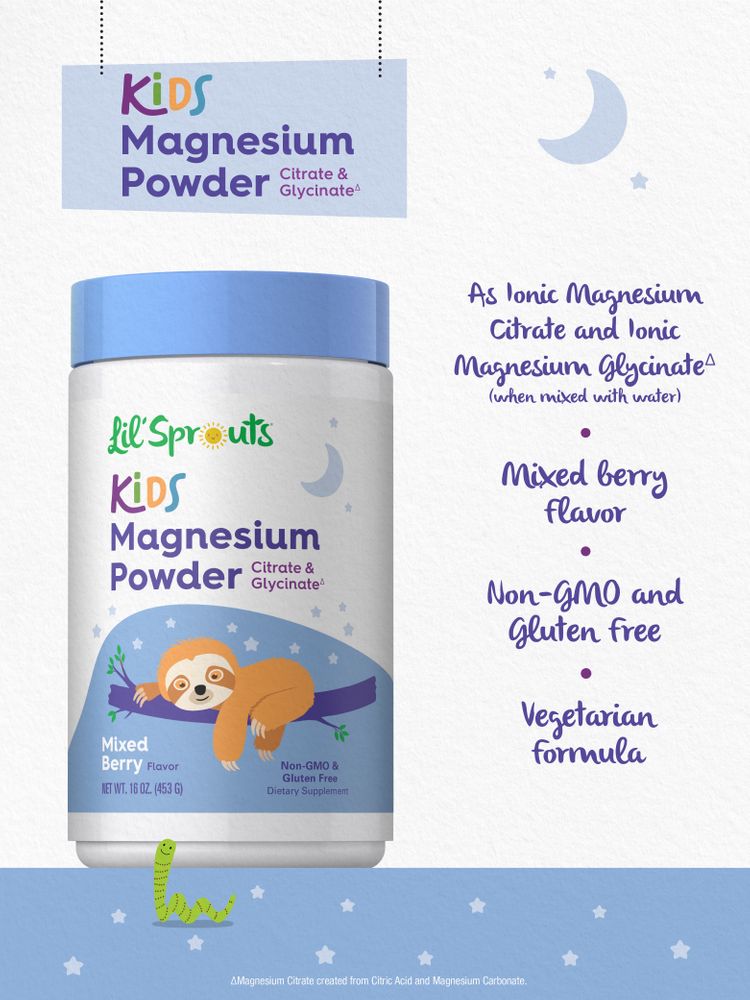 Magnesiumpulver für Kinder | 16 oz