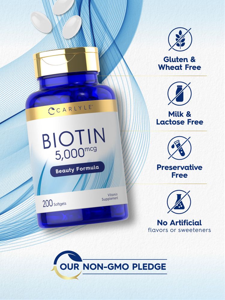 Biotin 5000mcg | 200 Softgels