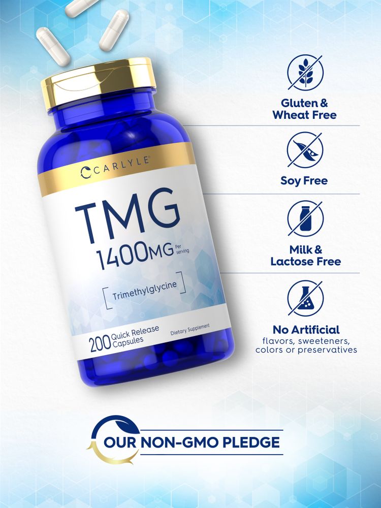 TMG 1400mg par portion | 200 capsules