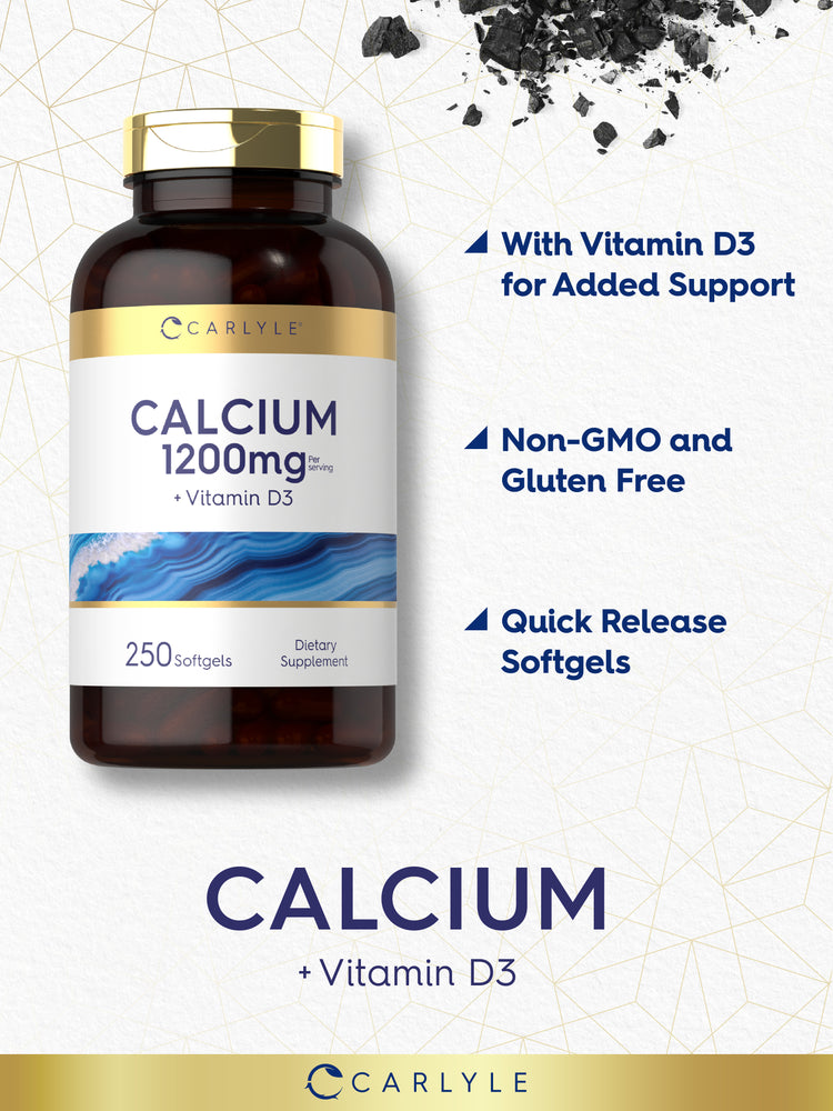 Calcium 1200 mg with Vitamin D3 | 250 Softgels