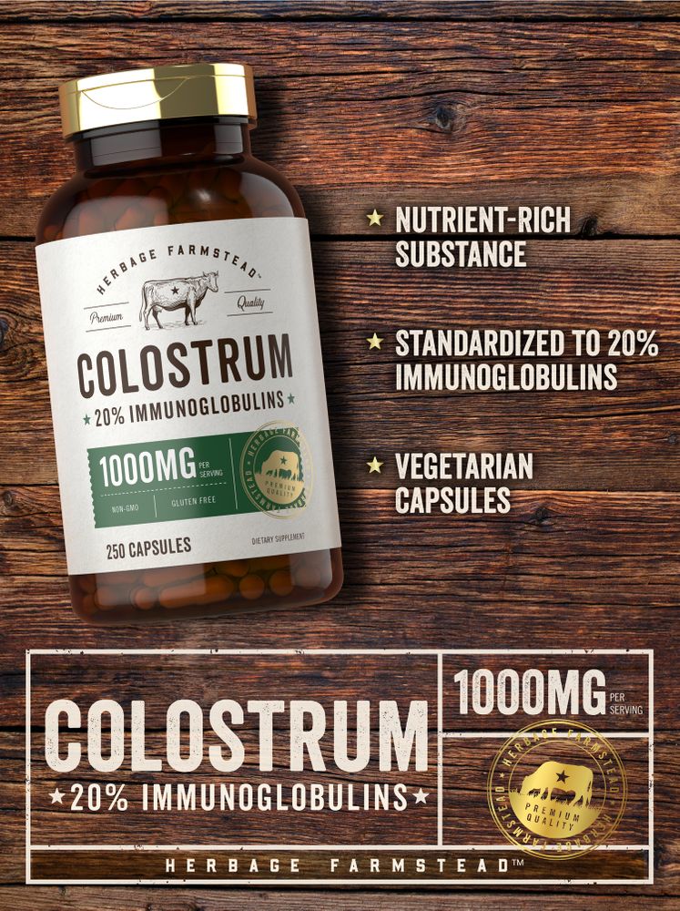 Colostro 1000mg per porzione | 250 Capsule
