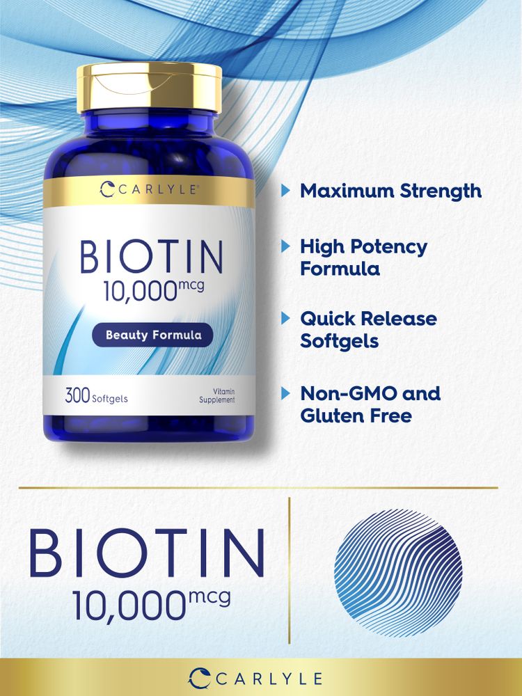 Biotin 10000mcg | 300 Weichkapseln